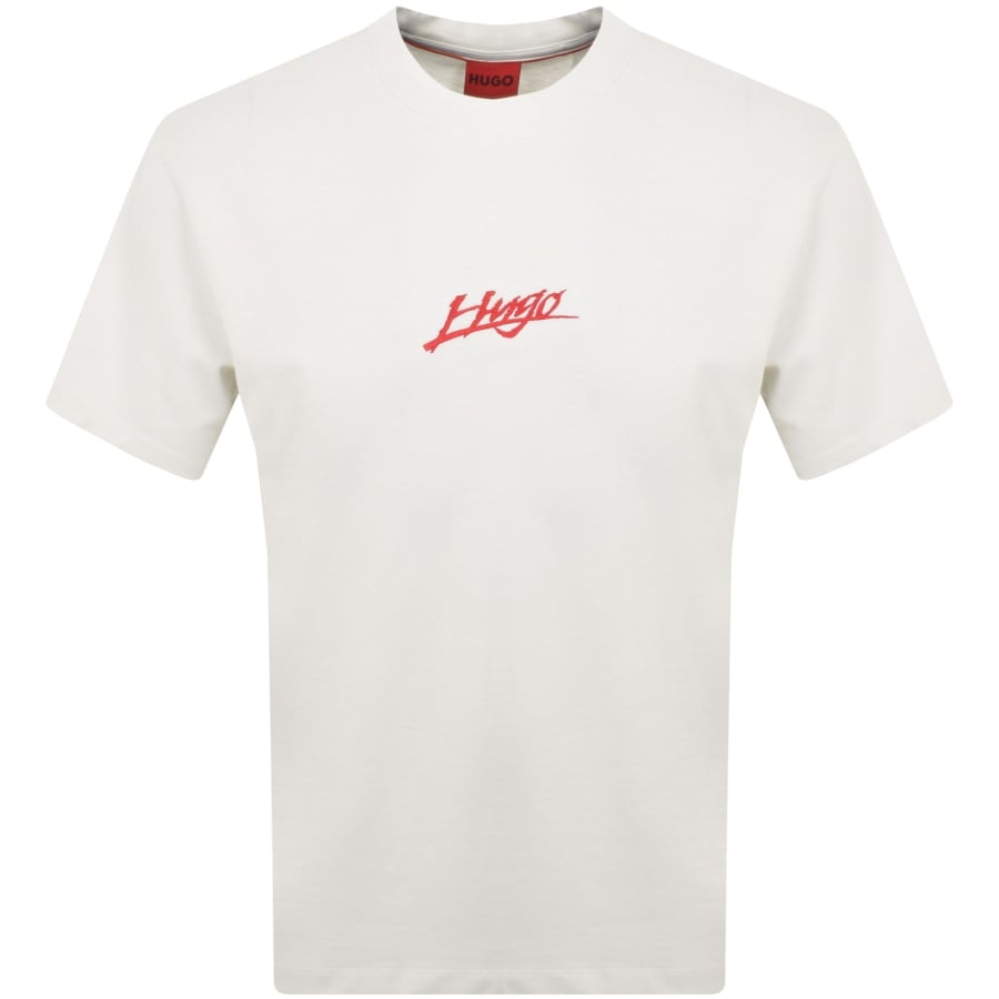 Hugo Dlogo 10257318 Short Sleeve T shirt White L Man